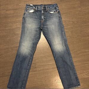 American Eagle Outfitters Men's Light Blue Straight Jeans